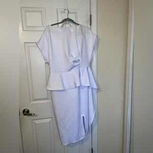 White shirt sleeve dress